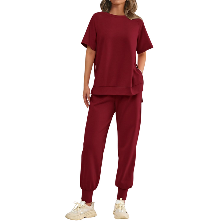 HILARIA™ - Casual Bishop Sleeve Notched Neck Set