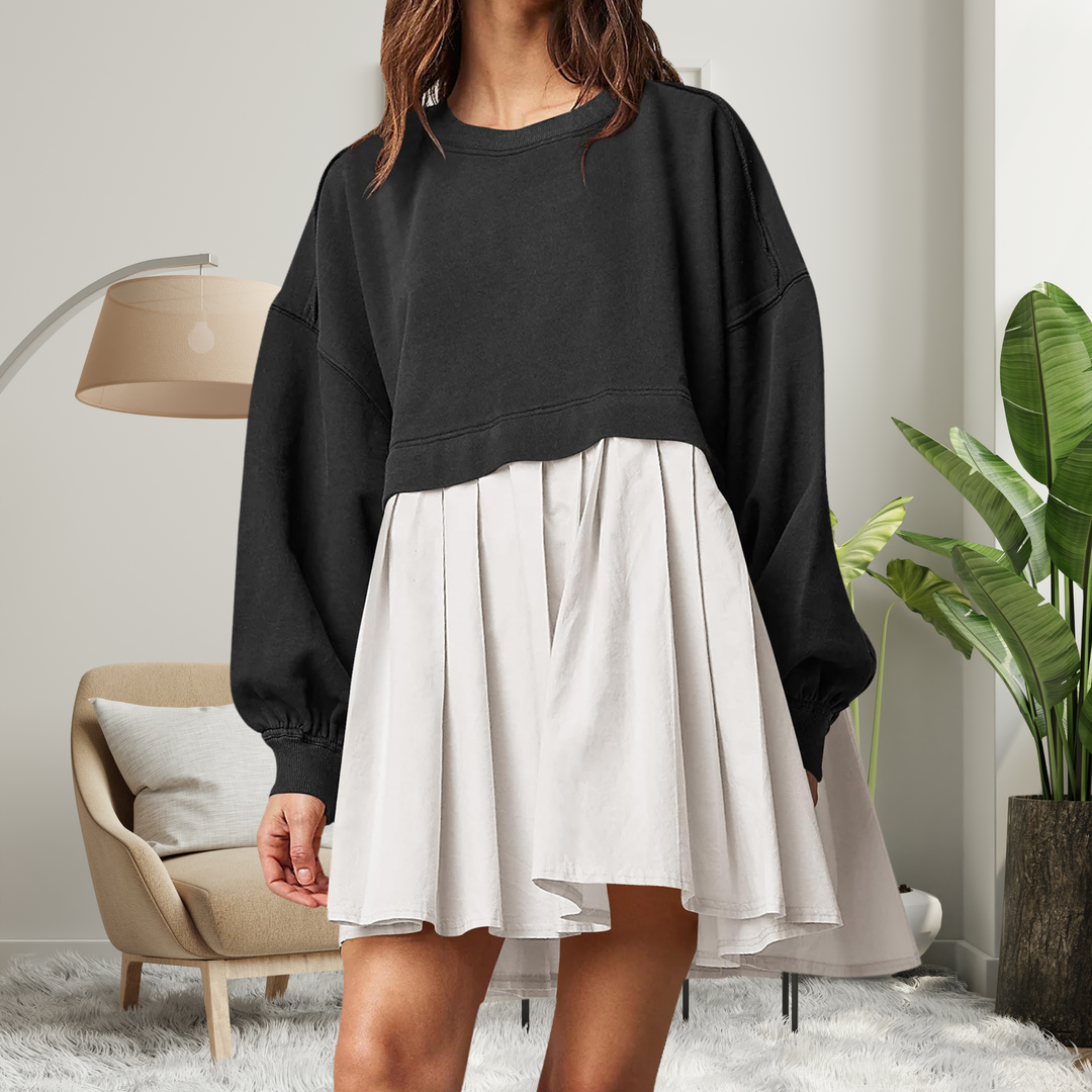 KARIYAH™ - Cozy Loose-Fit Long Sleeve Midi Dress