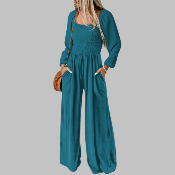 KISHA™ - Chic Loose Overall Wide Leg Jumpsuit