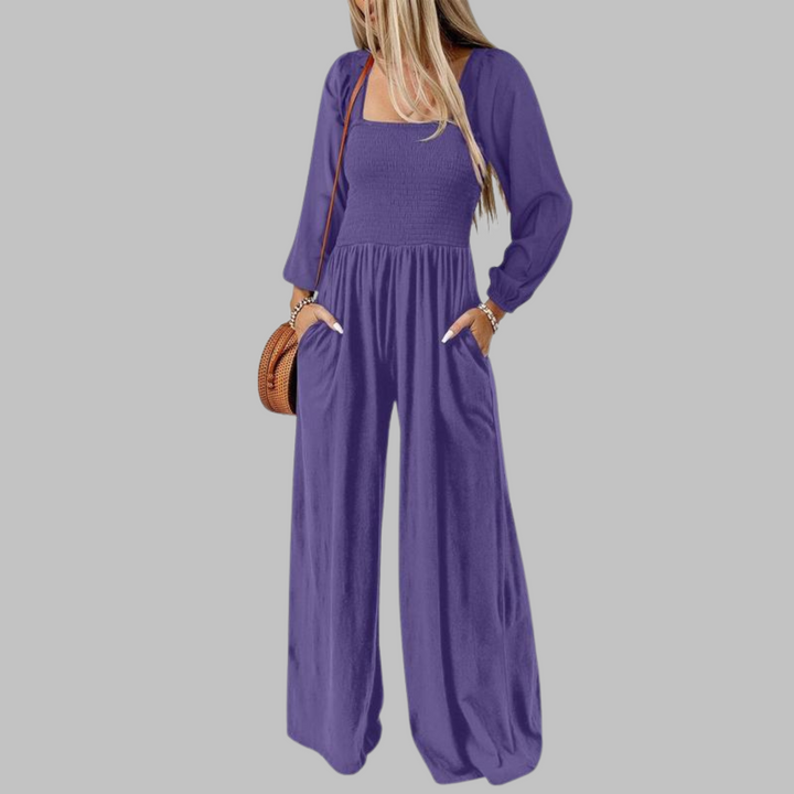 KISHA™ - Chic Loose Overall Wide Leg Jumpsuit