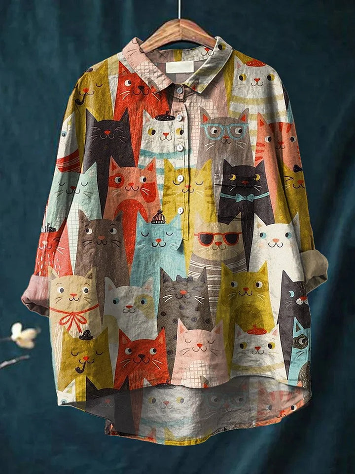 SHEENA™ - Cat Art Shirt