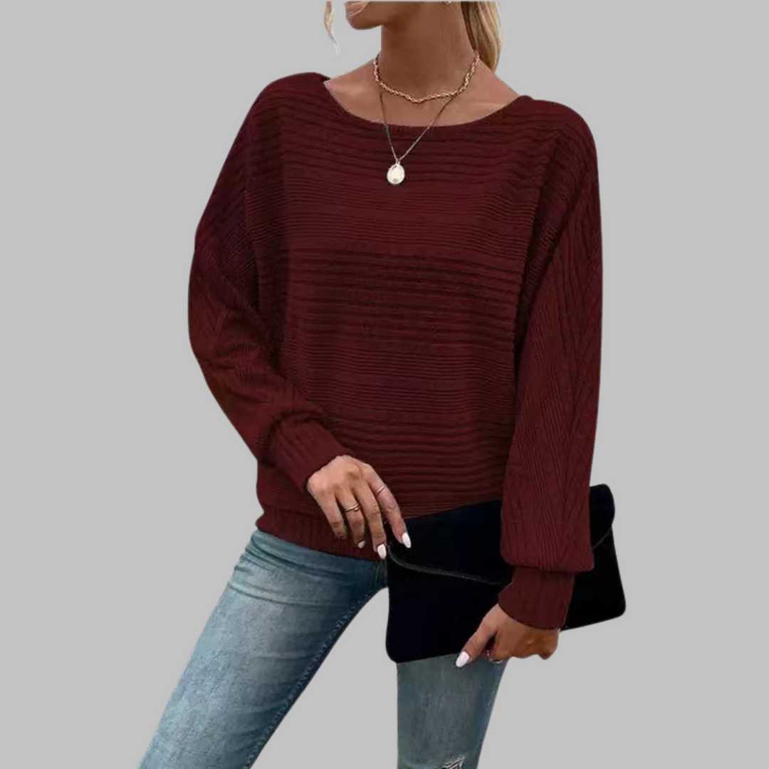 PERLITA™ - Casual Round Neck Long-Sleeve Top