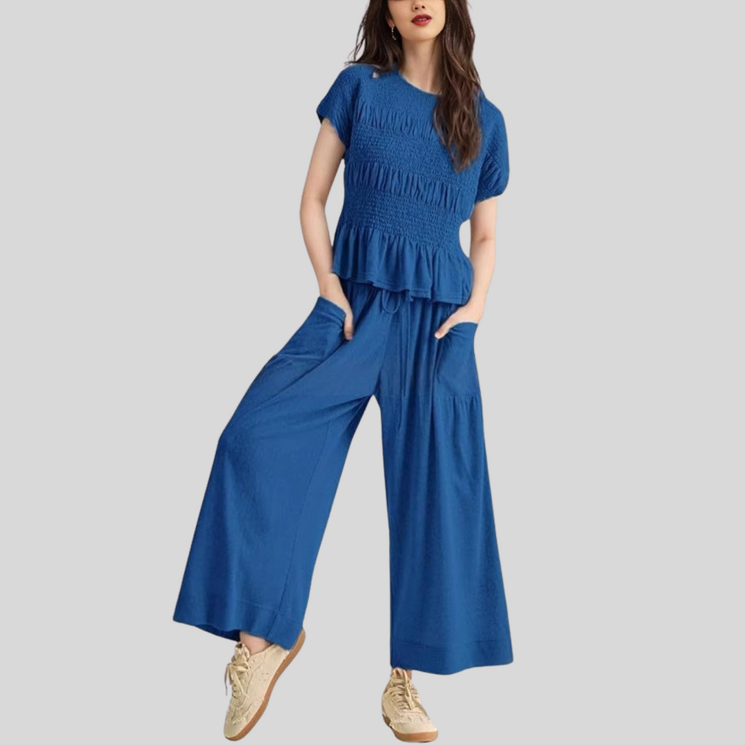 HEATH™ - Casual Top and Wide-Leg Pants Lounge Set