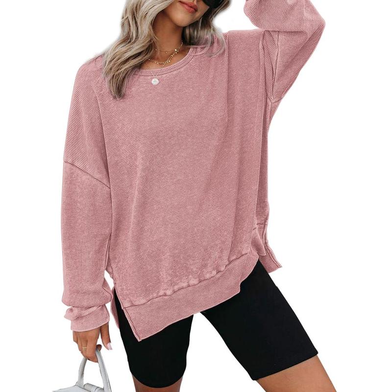 THALIENE™ - Casual Oversized Crewneck Long Sleeve Sweatshirt