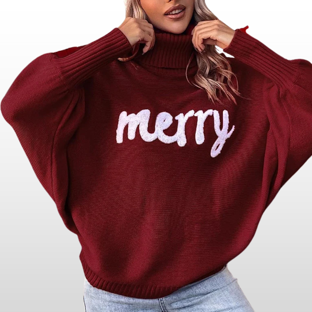 EMMIE™ - Loose-Fit Knit Sweater with Batwing Sleeves