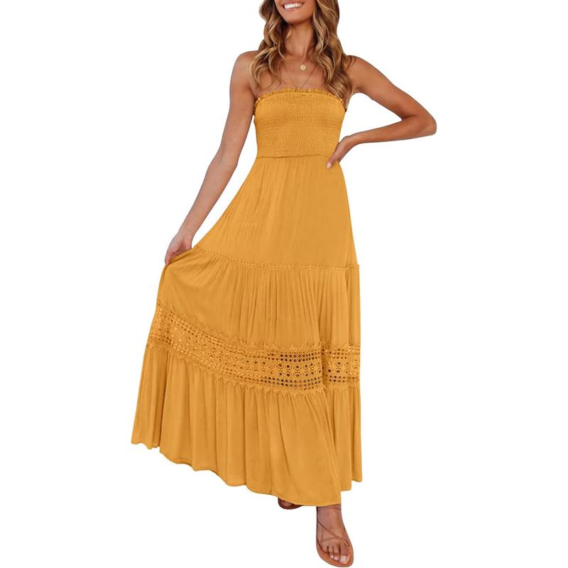 ARIETTA™ – Simple Comfy Sleeveless Tube Summer Maxi Dress