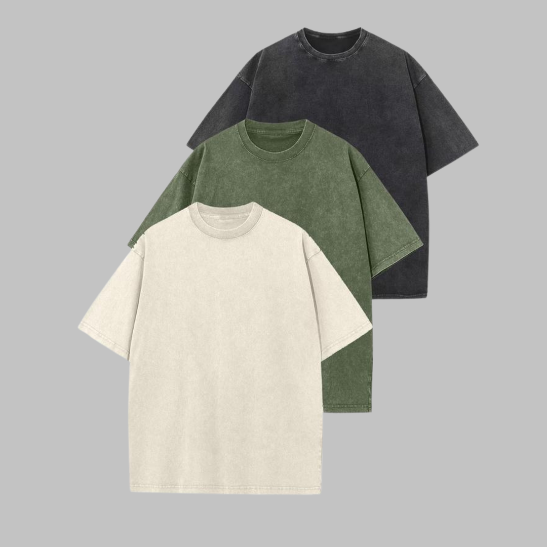 AFINA™ - Casual Oversized Wash Crew Neck Unisex Shirt