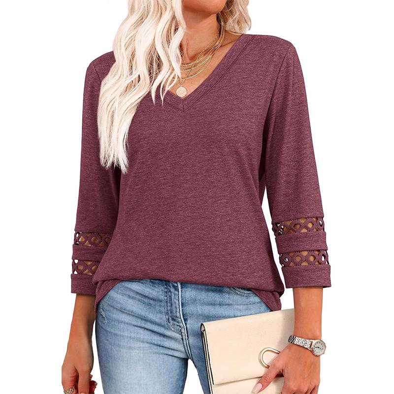 STYLI™ –  Chic Casual V-Neck Summer Top