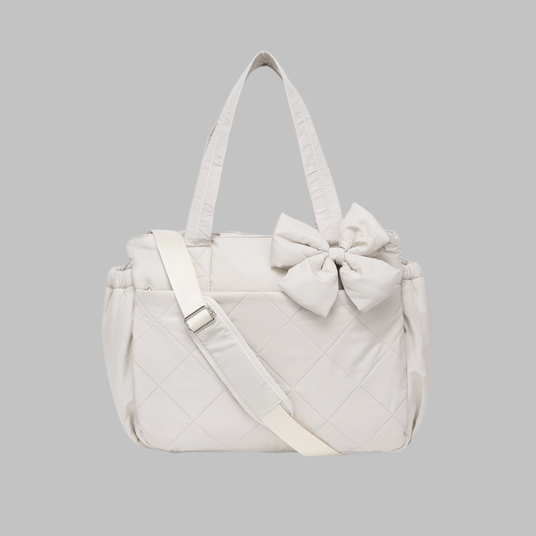 LEILANI™ - Chic Bow Laptop Friendly Puffy Handbag