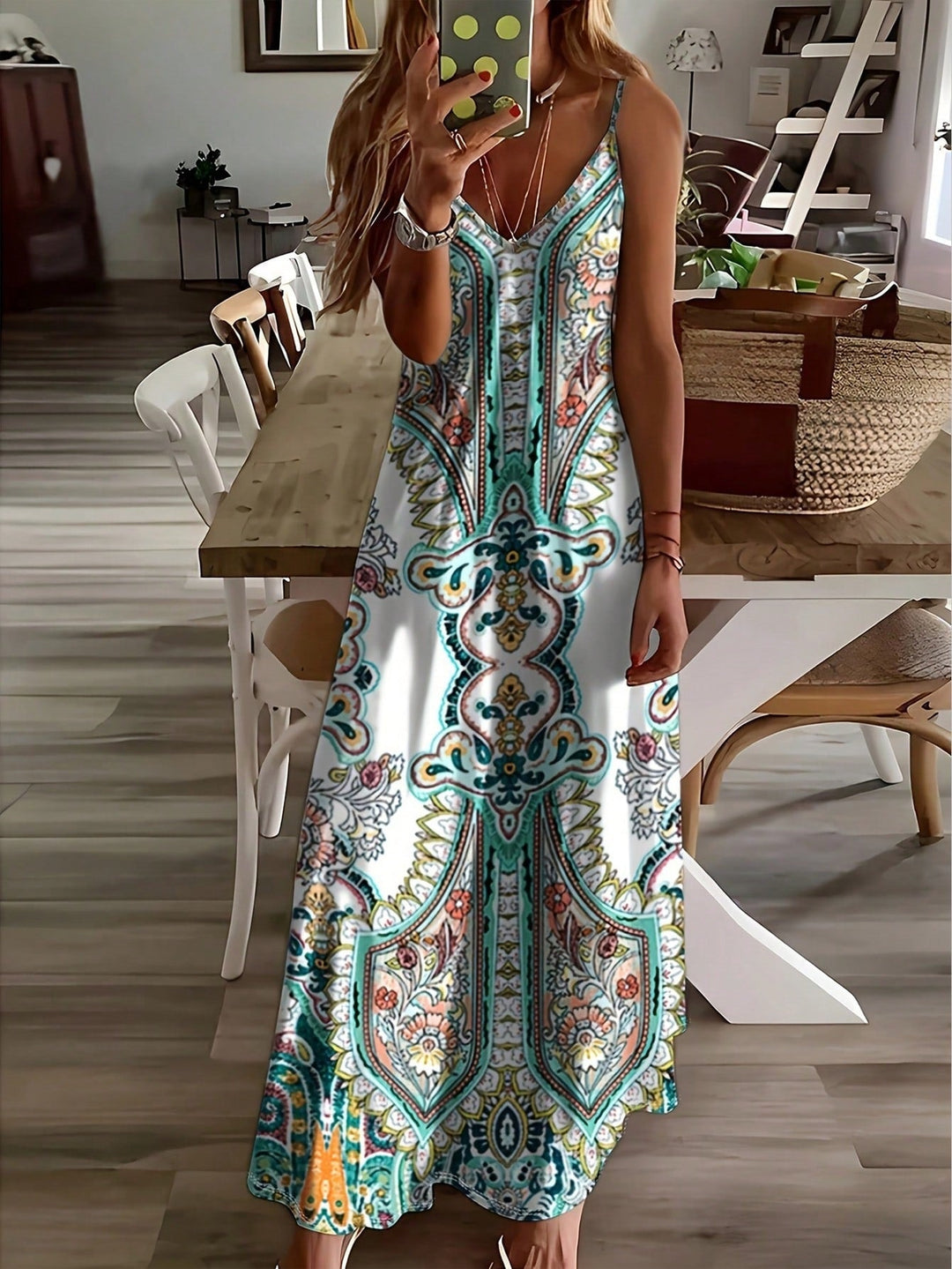 JAYZHEL™ – Chic Summer Sleeveless Strap Maxi Dress