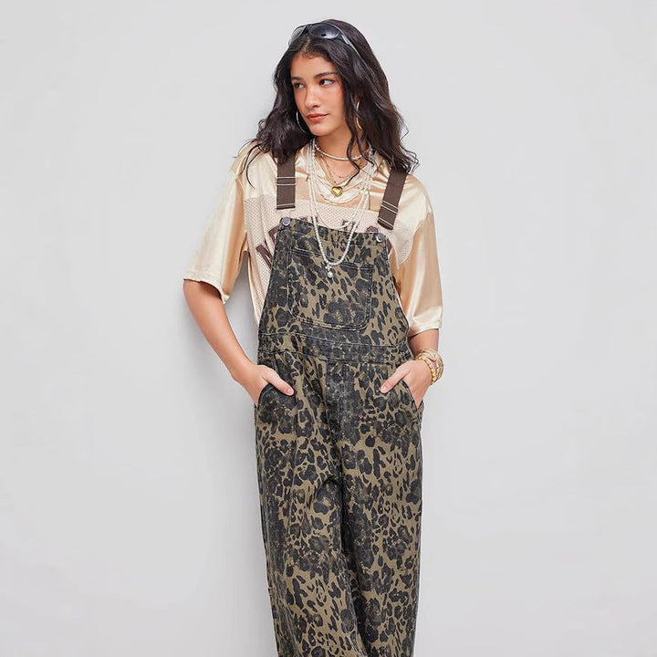 BLANCA™ – Retro Statement Wide-Leg Leopard Jumpsuit