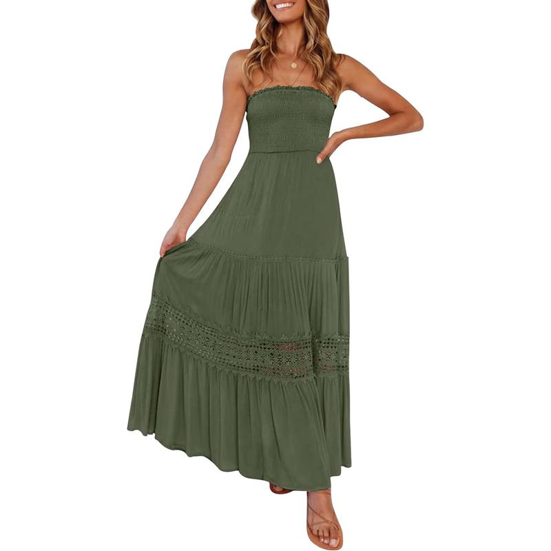 ARIETTA™ – Simple Comfy Sleeveless Tube Summer Maxi Dress