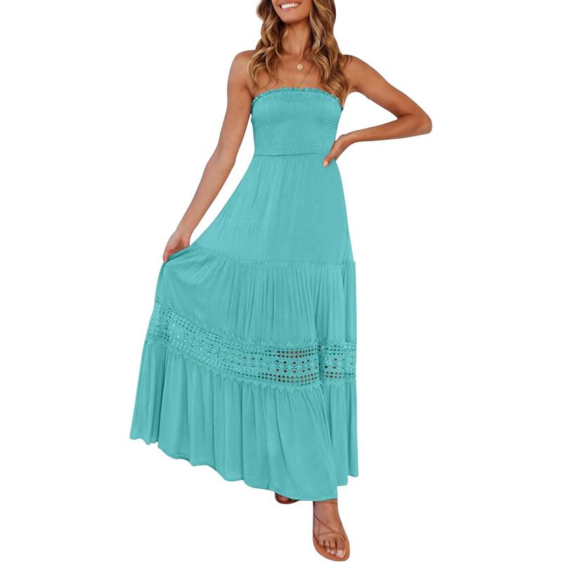 ARIETTA™ – Simple Comfy Sleeveless Tube Summer Maxi Dress
